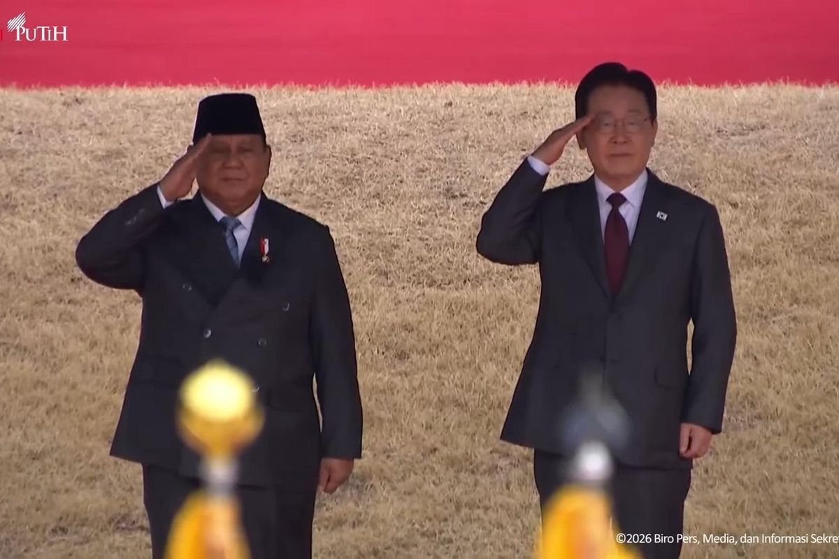 Momen Hangat Diplomasi: Prabowo Tiba di Blue House, Disambut Langsung Presiden Korea Selatan