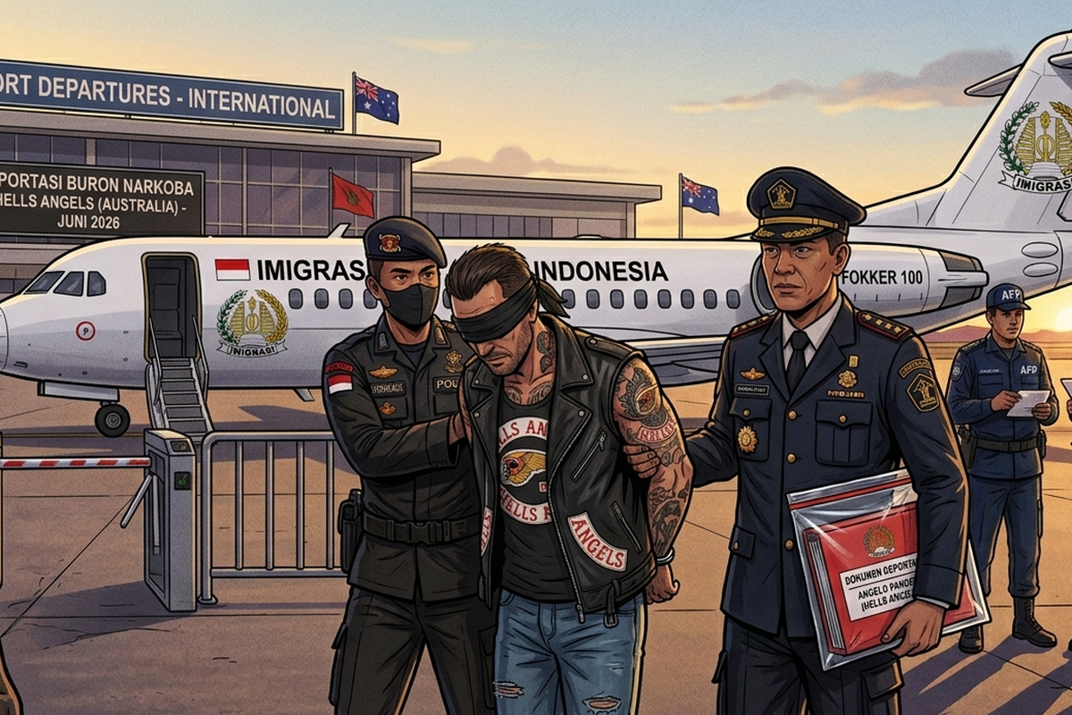 Operasi Senyap di Pulau Dewata! Buronan Narkoba Geng Hells Angels dari Australia Ditangkap di Bali